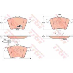 Klocki hamulcowe przód TRW FORD GALAXY I 1