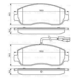 Klocki hamulcowe przód Bosch OPEL MOVANO B