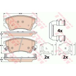 Klocki hamulcowe przód trw OPEL ZAFIRA TOURER C