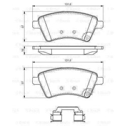 Klocki hamulcowe przód Bosch SUZUKI SX4 węgry