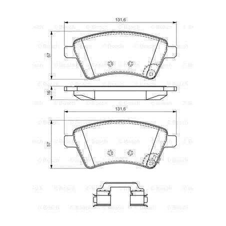 Klocki hamulcowe przód Bosch SUZUKI SX4 węgry