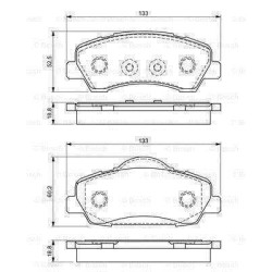 Klocki hamulcowe przód Bosch PEUGEOT 308 II 2