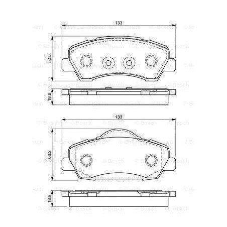 Klocki hamulcowe przód Bosch PEUGEOT 308 II 2