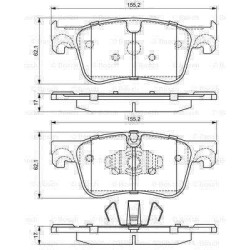 Klocki hamulcowe przód Bosch CITROEN C4 PICASSO II 2