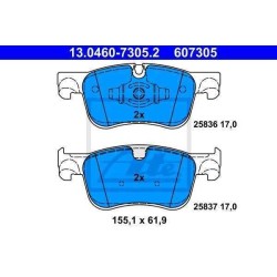 Klocki hamulcowe przód ATE CITROEN C4 PICASSO II 2