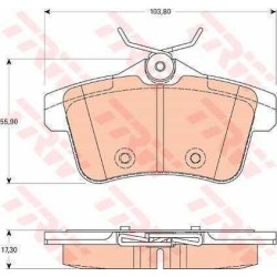 Klocki hamulcowe tył TRW CITROEN C4 II 2