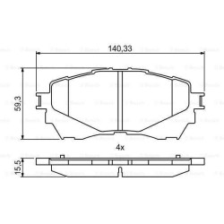 Klocki hamulcowe przód Bosch MAZDA 6 III GJ GL