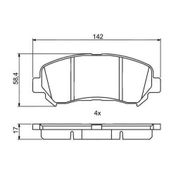 Klocki hamulcowe przód kraft NISSAN QASHQAI 1 I J10