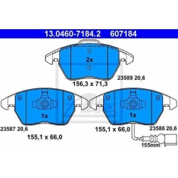 Klocki + tarcze przód ATE SEAT ALTEA 5P1 / XL 288 MM