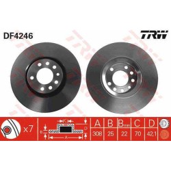 Klocki + tarcze przód TRW OPEL ASTRA H 3 III 5 1.9 CDTI