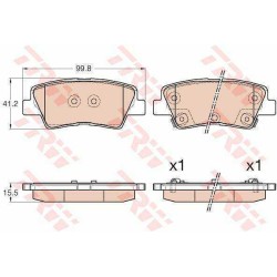 Klocki hamulcowe tył TRW HYUNDAI I30 III 3 PDE