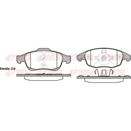 Klocki hamulcowe przód remsa CITROEN DS4