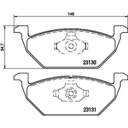 Klocki hamulcowe przód hella VOLKSWAGEN GOLF IV 4