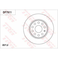 Klocki tarcze tył TRW AUDI A1 8X1 8XA 272 mm