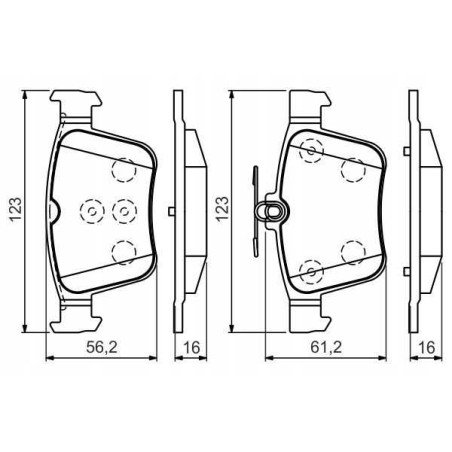 Klocki hamulcowe tył bosch AUDI Q3 F3B II 2