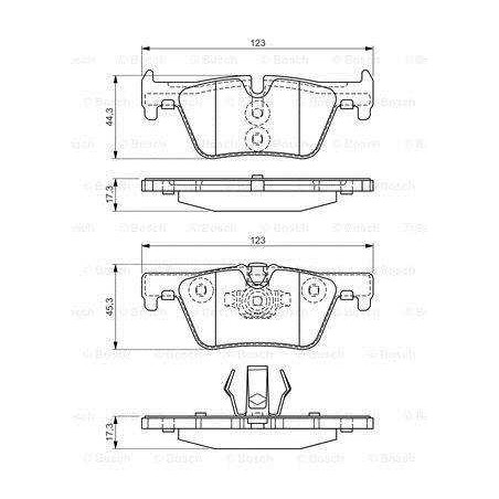 Klocki hamulcowe tył Bosch BMW SERII 1 F20