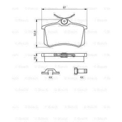 Klocki hamulcowe tył Bosch AUDI Q2