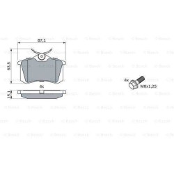 Klocki hamulcowe tył Bosch CITROEN C8