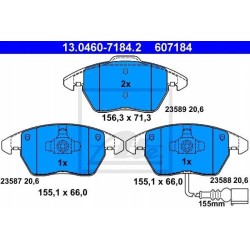 Klocki tarcze przód ATE SKODA FABIA II 2 288 mm