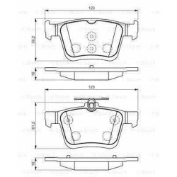 Klocki tył Bosch SEAT LEON III 3 5F1 SC 272 mm