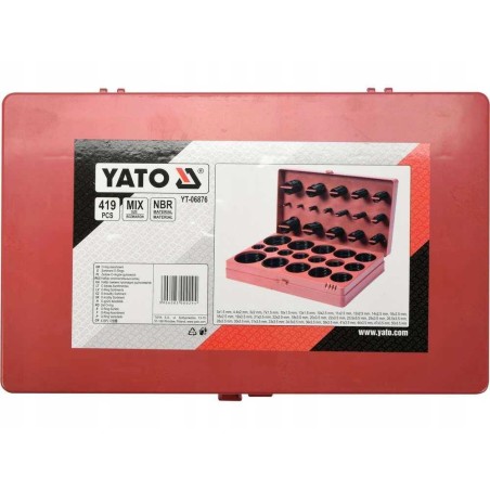 YATO YT-06876 Oringi gumowe 419 szt. mix rozmiarów