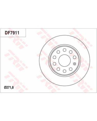 Klocki + tarcze tył TRW VW TOURAN I 1 1T3 272 mm