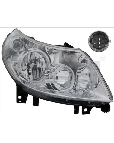 Reflektor TYC lampa przód prawy PEUGEOT BOXER III 3 2006 - 2010