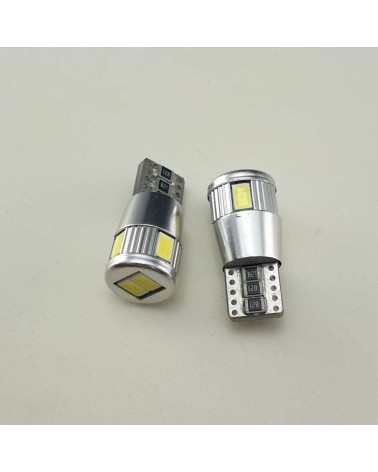 HQ Automotive żarówki LED W5W 6xSMD 5630 CanBus Białe 6000K 2szt