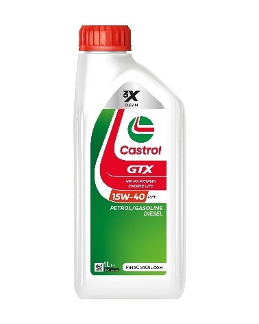 Olej 15w40 Castrol gtx high mileage 1l